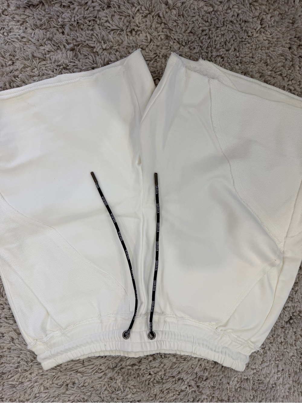SER.O.YA White Drawstring Casual Shorts